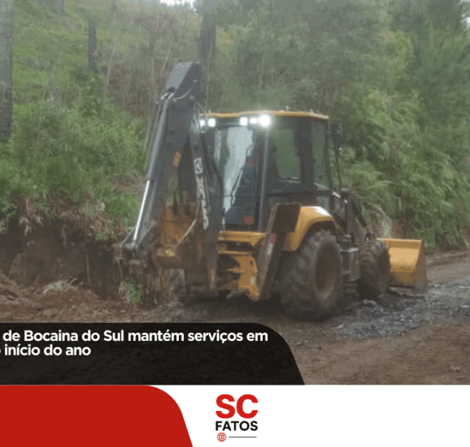Secretaria de Obras de Bocaina do Sul mantém serviços em andamento desde o início do ano