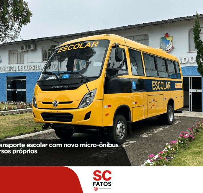 Prefeitura reforça transporte escolar com novo micro-ônibus adquirido com recursos próprios