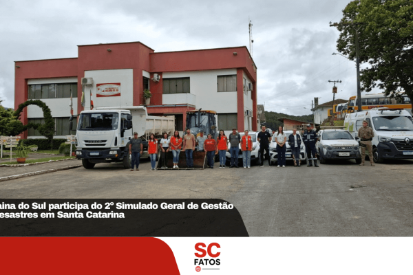 Bocaina do Sul participa do 2º Simulado Geral de Gestão de Desastres em Santa Catarina