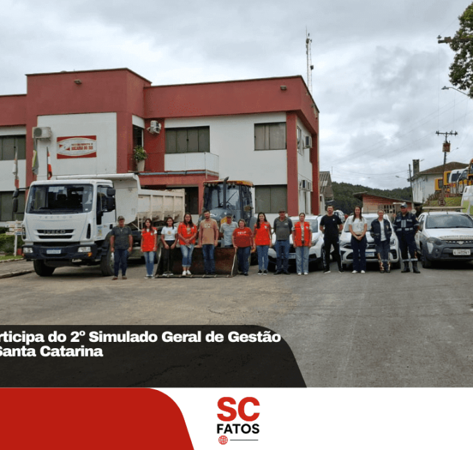 Bocaina do Sul participa do 2º Simulado Geral de Gestão de Desastres em Santa Catarina