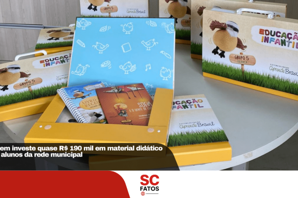Vargem investe quase R$ 190 mil em material didático para alunos da rede municipal