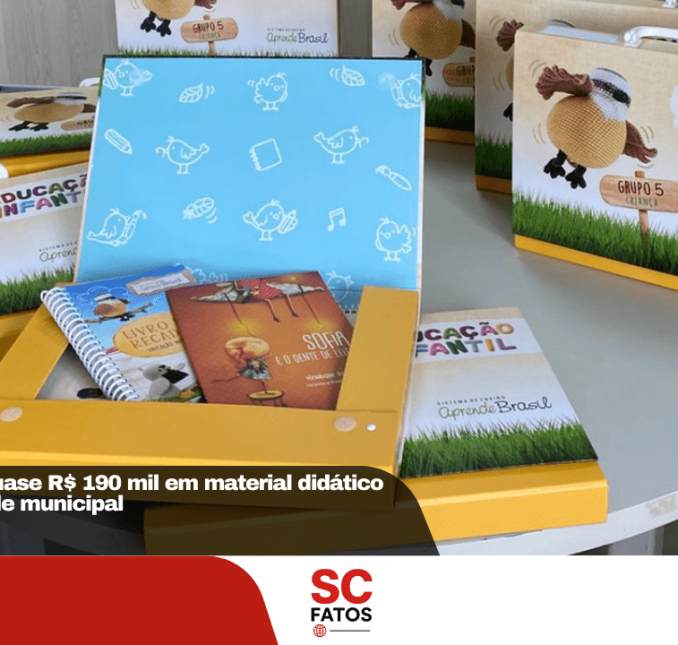 Vargem investe quase R$ 190 mil em material didático para alunos da rede municipal