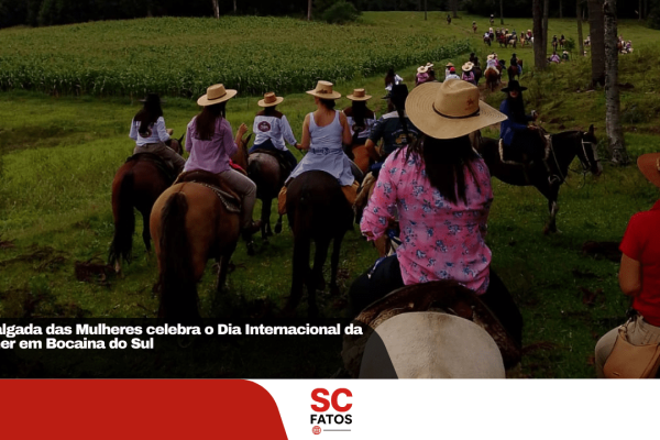 Cavalgada das Mulheres celebra o Dia Internacional da Mulher em Bocaina do Sul