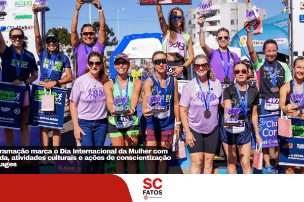 Programação marca o Dia Internacional da Mulher com corrida, atividades culturais e ações de conscientização em Lages