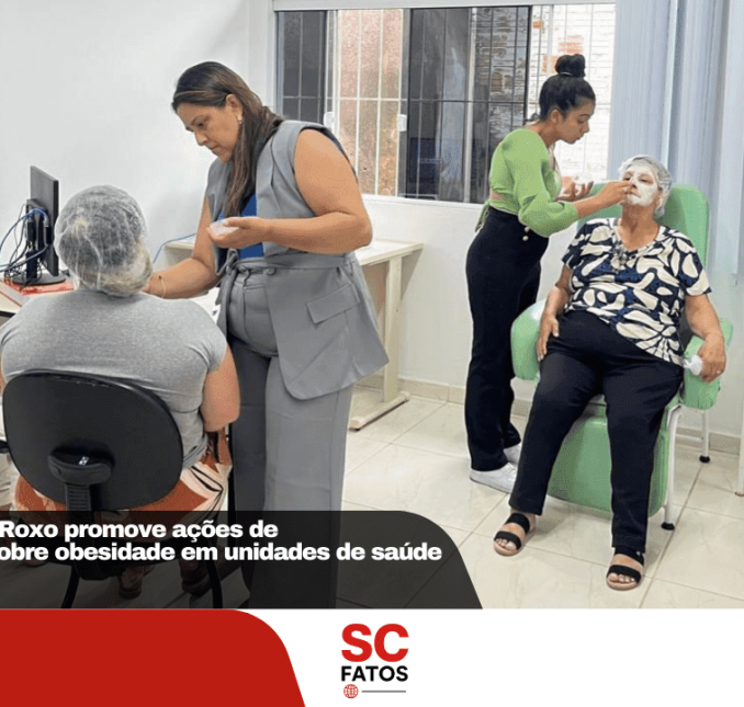 Campanha Março Roxo promove ações de conscientização sobre obesidade em unidades de saúde de Lages