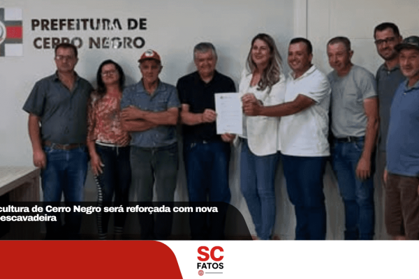 Agricultura de Cerro Negro será reforçada com nova retroescavadeira