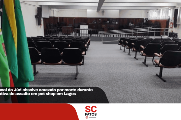 Tribunal do Júri absolve homem acusado de matar suspeito durante tentativa de assalto em pet shop de Lages