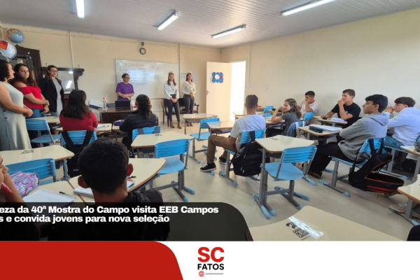 Realeza da 40ª Mostra do Campo visita EEB Campos Sales e convida jovens para nova seleção
