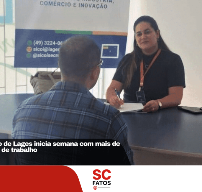 Banco do Emprego de Lages inicia semana com mais de 400 vagas formais de trabalho