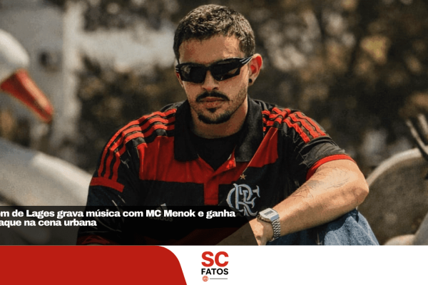 Jovem de Lages grava música com MC Menok e ganha destaque na cena urbana