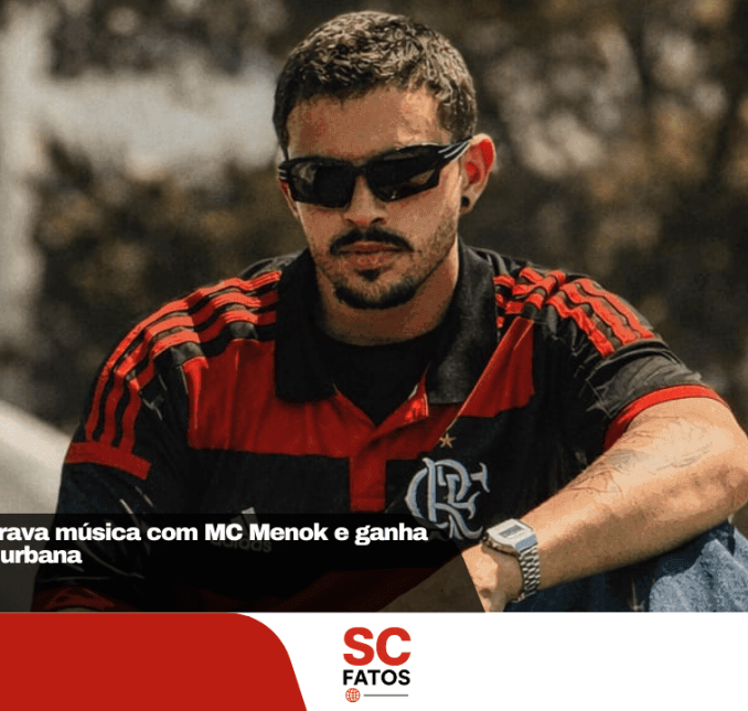 Jovem de Lages grava música com MC Menok e ganha destaque na cena urbana