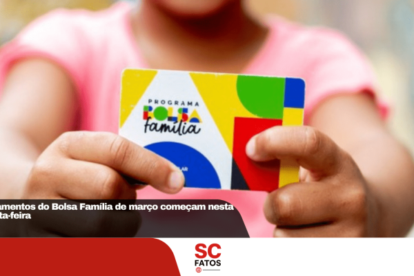 Pagamentos do Bolsa Família de março começam nesta quarta-feira