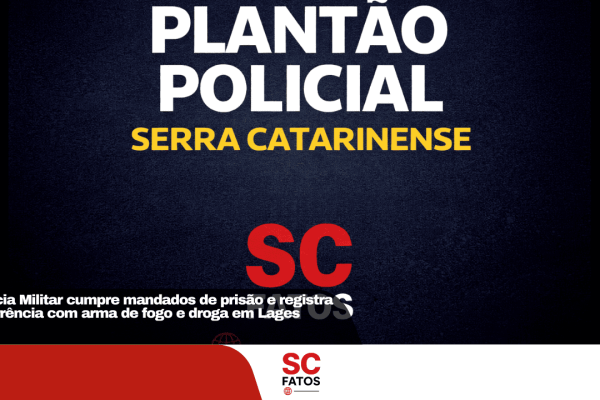 Polícia Militar cumpre mandados de prisão e registra ocorrência com arma de fogo e droga em Lages