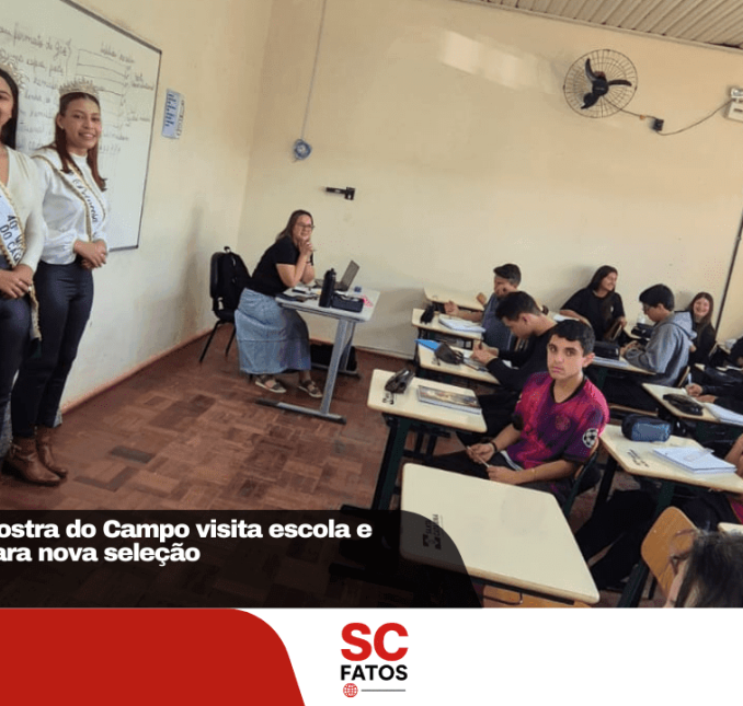 Realeza da 40ª Mostra do Campo visita escola e convida jovens para nova seleção