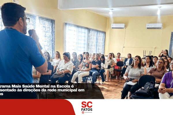 Programa Mais Saúde Mental na Escola é apresentado às direções da rede municipal em Lages