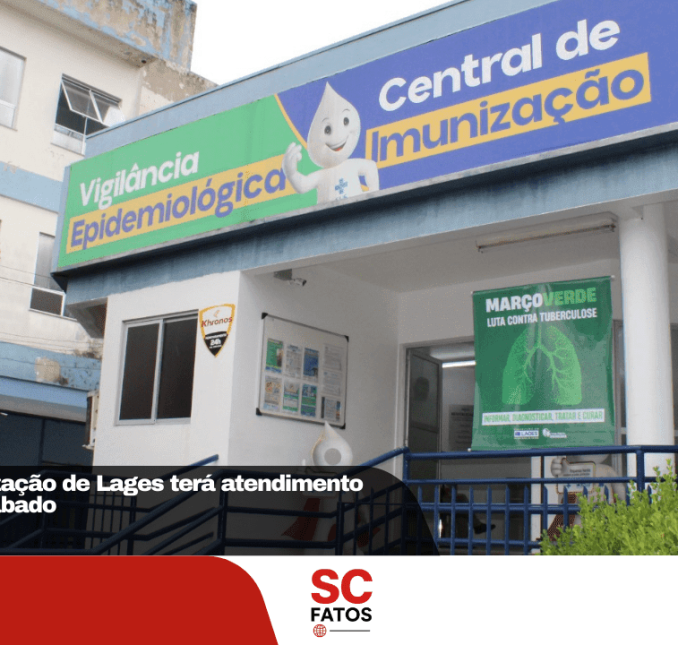 Central de Imunização de Lages terá atendimento especial neste sábado