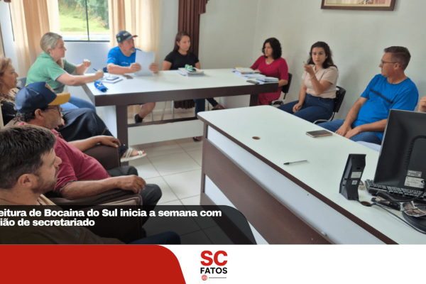 Prefeitura de Bocaina do Sul inicia a semana com reunião de secretariado