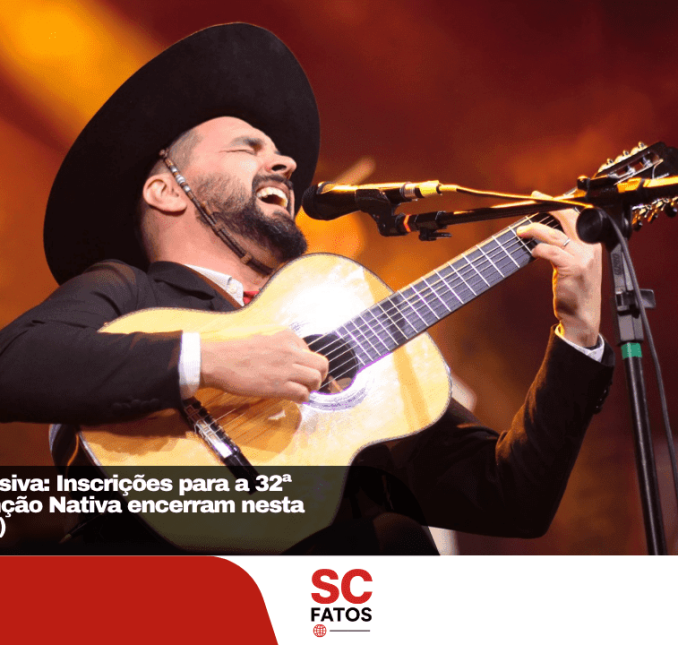 Prazo de inscrição para a 32ª Sapecada da Canção Nativa e 24ª Sapecada da Serra Catarinense termina na segunda-feira (30)