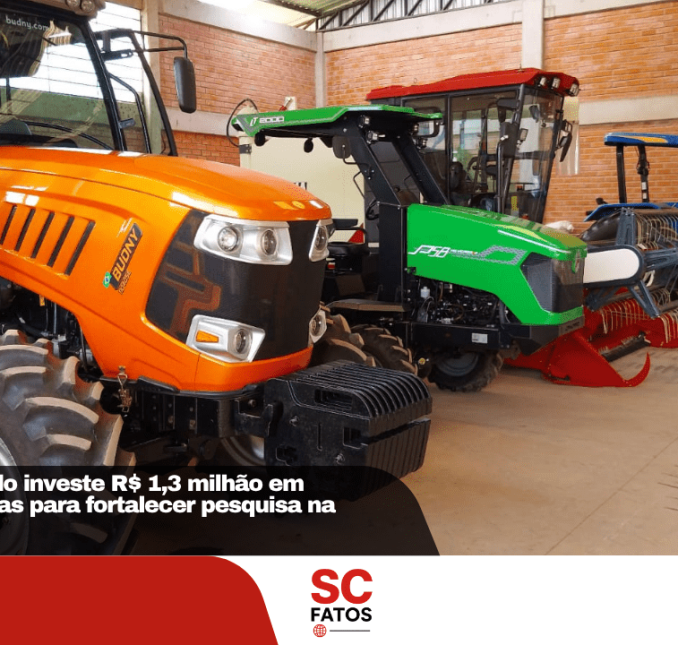 Título: Governo do Estado investe R$ 1,3 milhão em máquinas agrícolas para fortalecer pesquisa na região de Lages