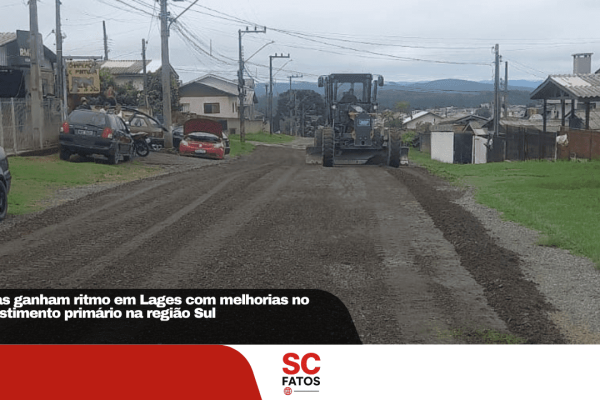 Obras ganham ritmo em Lages com melhorias no revestimento primário na região Sul