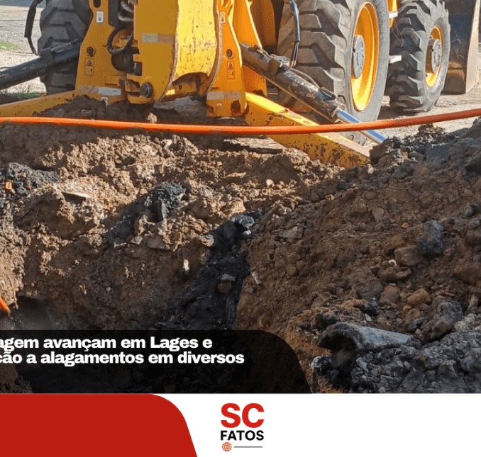 Serviços de drenagem avançam em Lages e reforçam prevenção a alagamentos em diversos bairros