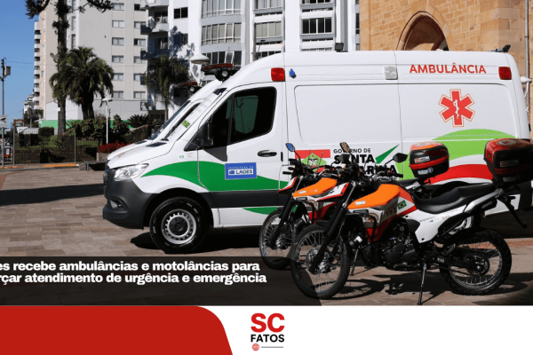 Lages recebe ambulâncias e motolâncias para reforçar atendimento de urgência e emergência