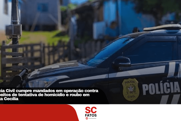 Polícia Civil cumpre mandados em operação contra suspeitos de tentativa de homicídio e roubo em Santa Cecília