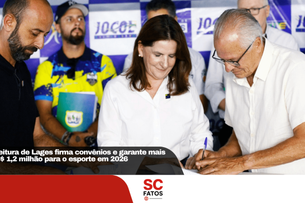 Prefeitura de Lages firma convênios e garante mais de R$ 1,2 milhão para o esporte em 2026
