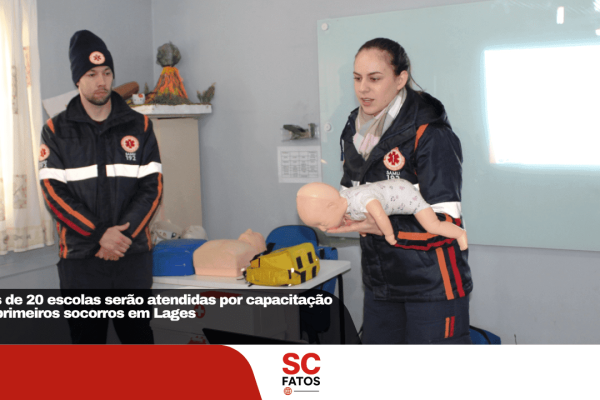 Mais de 20 escolas serão atendidas por capacitação em primeiros socorros em Lages