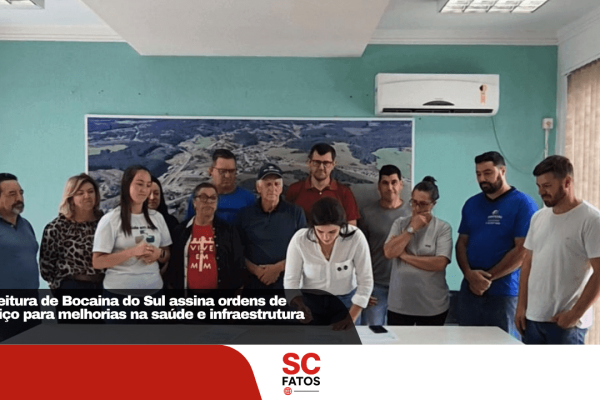Prefeitura de Bocaina do Sul assina ordens de serviço para melhorias na saúde e infraestrutura