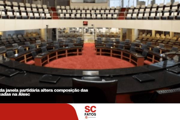 Fim da janela partidária altera composição das bancadas na Alesc