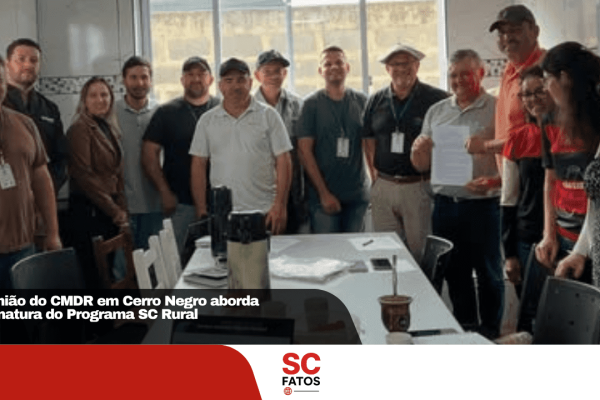 Reunião do CMDR em Cerro Negro aborda assinatura do Programa SC Rural