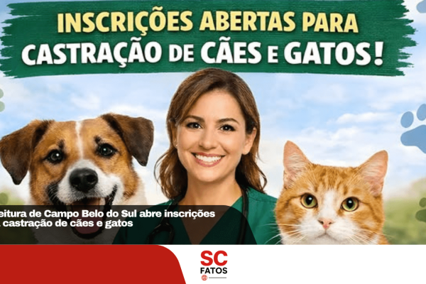 Prefeitura de Campo Belo do Sul abre inscrições para castração de cães e gatos