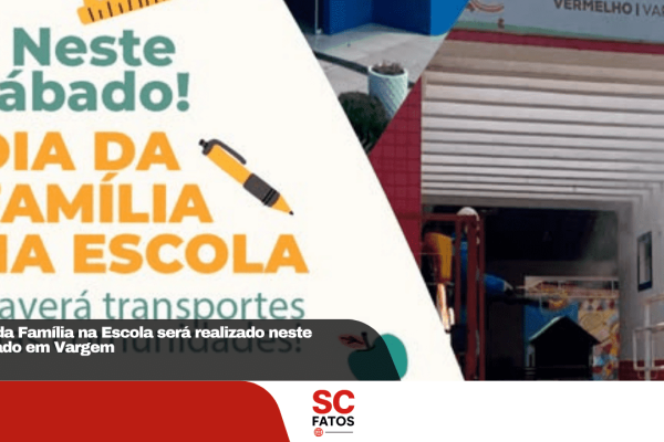 Dia da Família na Escola será realizado neste sábado em Vargem