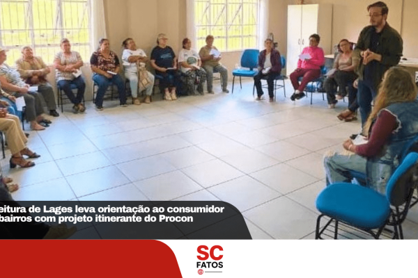 Prefeitura de Lages leva orientação ao consumidor aos bairros com projeto itinerante do Procon