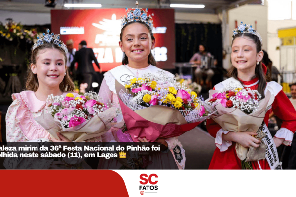 Maria Laura Correa Rodrigues é eleita Rainha Mirim da 36ª Festa Nacional do Pinhão