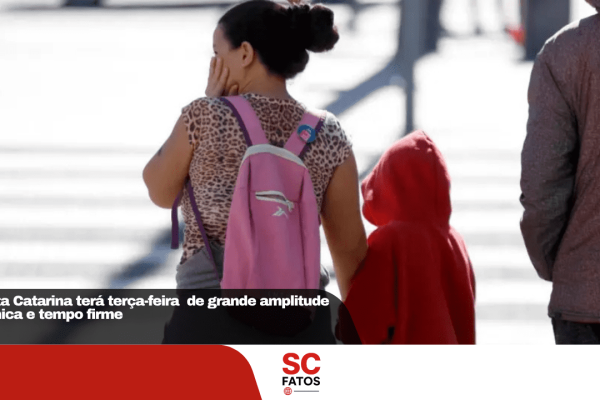Santa Catarina terá terça-feira (14) de grande amplitude térmica e tempo firme