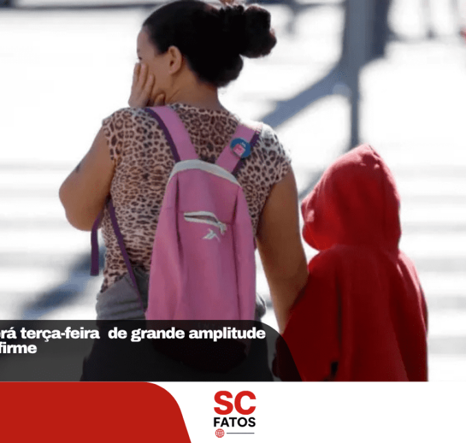 Santa Catarina terá terça-feira (14) de grande amplitude térmica e tempo firme