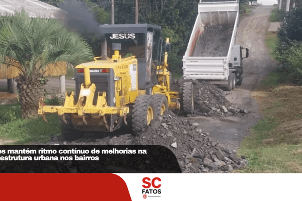 Lages mantém ritmo contínuo de melhorias na infraestrutura urbana nos bairros