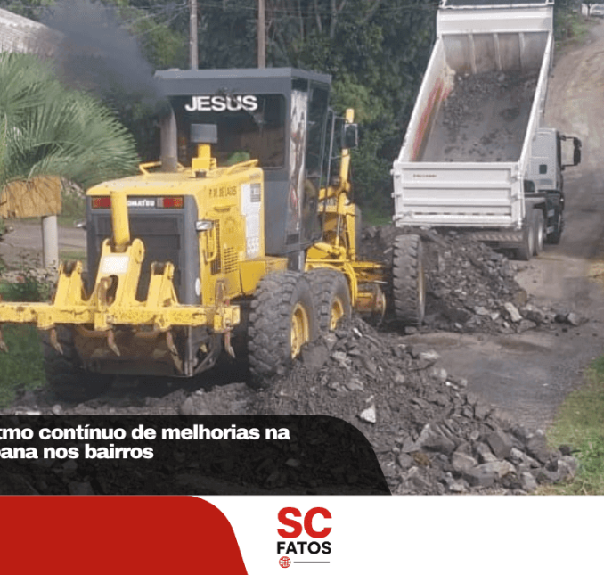 Lages mantém ritmo contínuo de melhorias na infraestrutura urbana nos bairros
