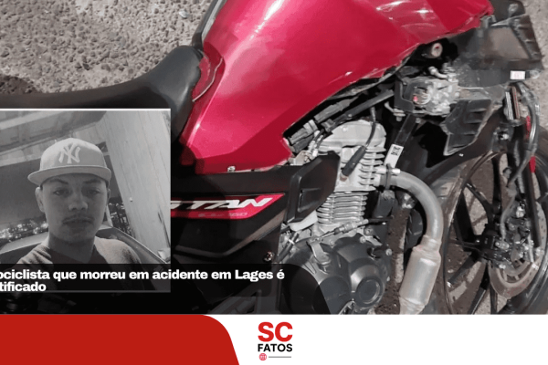 Motociclista que morreu em acidente em Lages é identificado