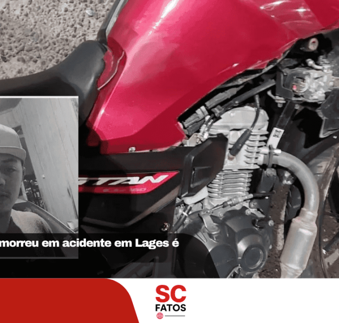 Motociclista que morreu em acidente em Lages é identificado