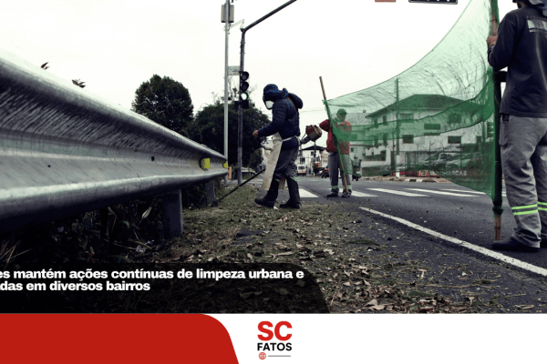 Lages mantém ações contínuas de limpeza urbana e roçadas em diversos bairros
