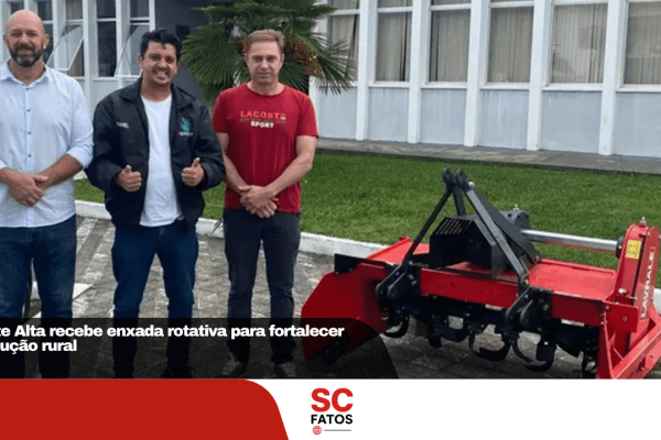 Ponte Alta recebe enxada rotativa para fortalecer produção rural