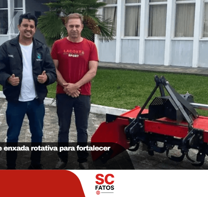 Ponte Alta recebe enxada rotativa para fortalecer produção rural