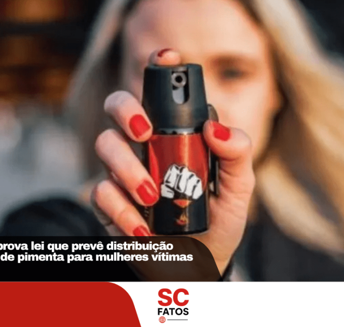 Santa Catarina aprova lei que prevê distribuição gratuita de spray de pimenta para mulheres vítimas de violência