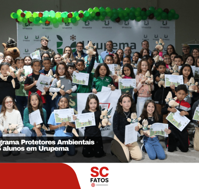 Formatura do programa Protetores Ambientais Crianças reúne 45 alunos em Urupema