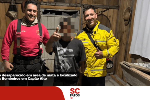 Idoso desaparecido em área de mata é localizado pelos Bombeiros em Capão Alto