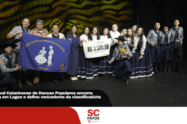 Festival Catarinense de Danças Populares encerra etapa em Lages e define vencedores da classificatória