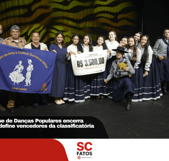 Festival Catarinense de Danças Populares encerra etapa em Lages e define vencedores da classificatória